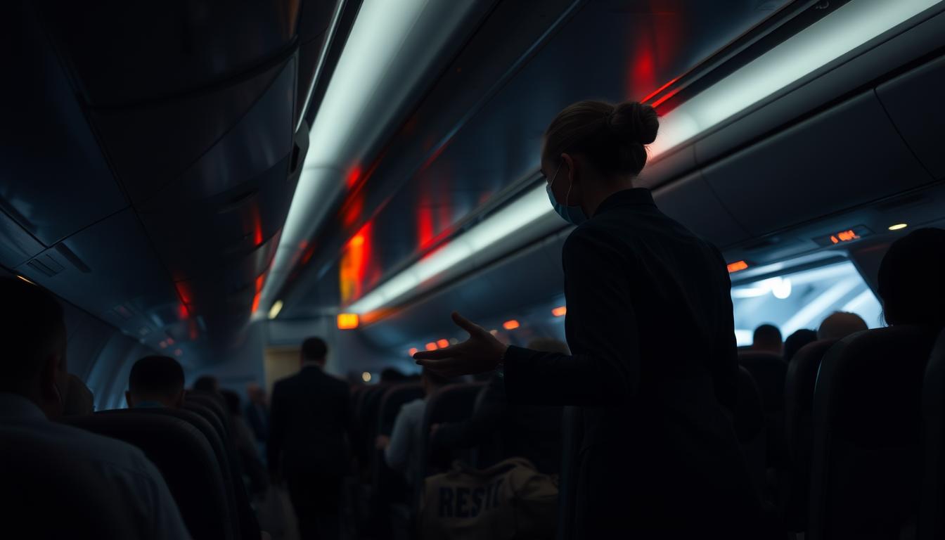 emergency evacuation procedures on an airplane