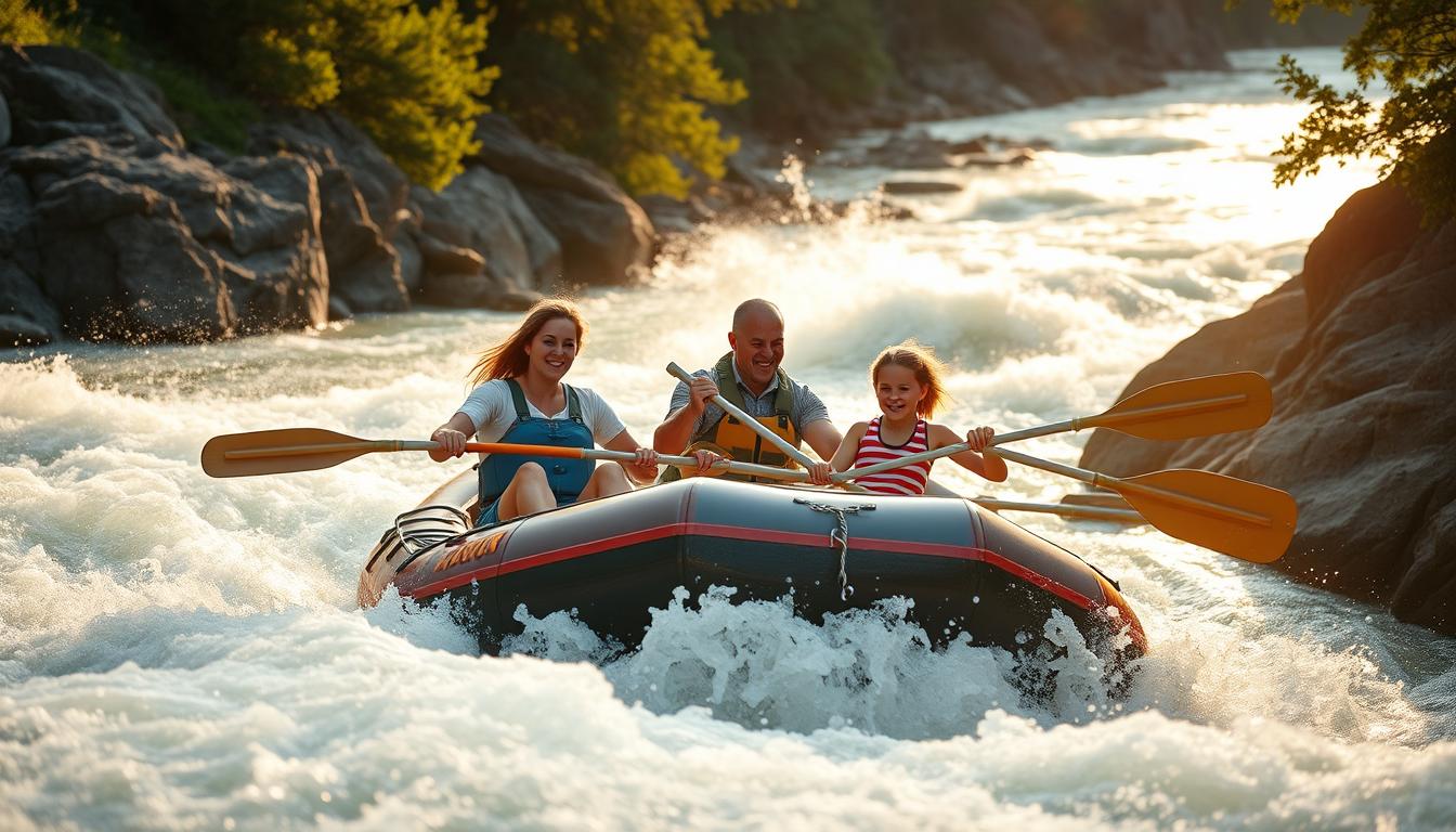 family rafting
