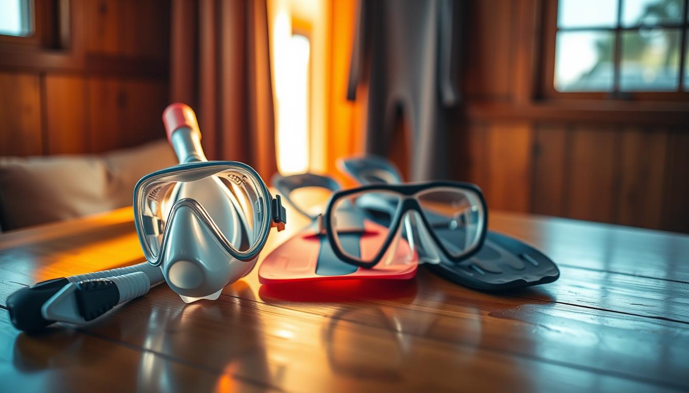 snorkeling gear