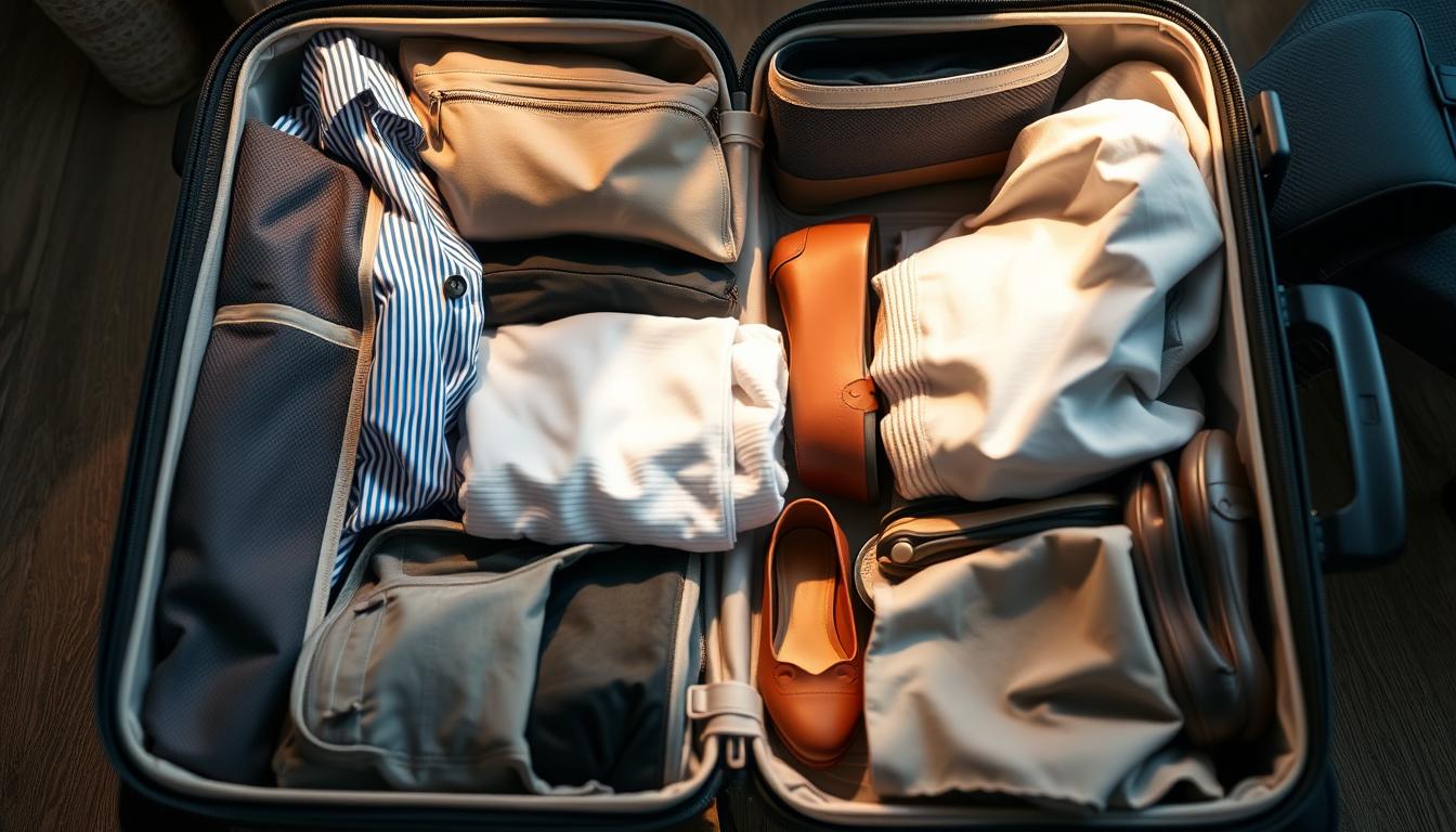 suitcase organization